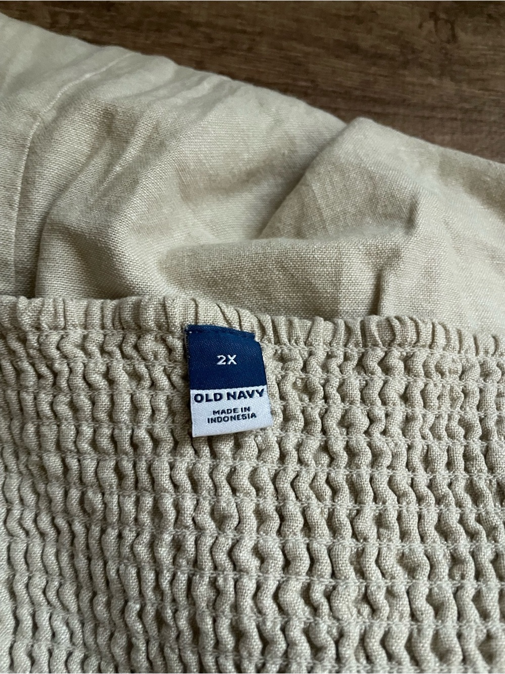 NWT Old Navy Square Neck Linen Blend Mini Dress Size 2X - Picture 6 of 6